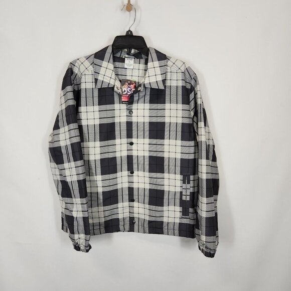 NWT DSG X‎ TWITCH + ALLISON Men's Coaches Jacket in Houndstooth Size Small - Picture 4 of 9